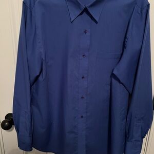 Foxcroft Women's Blue Button Down Shirt